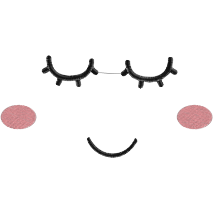 Matriz de Bordado Para Máscara de Proteção Carinha de Nuvens 1